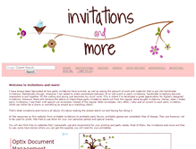 Tablet Screenshot of invitations-and-more.com